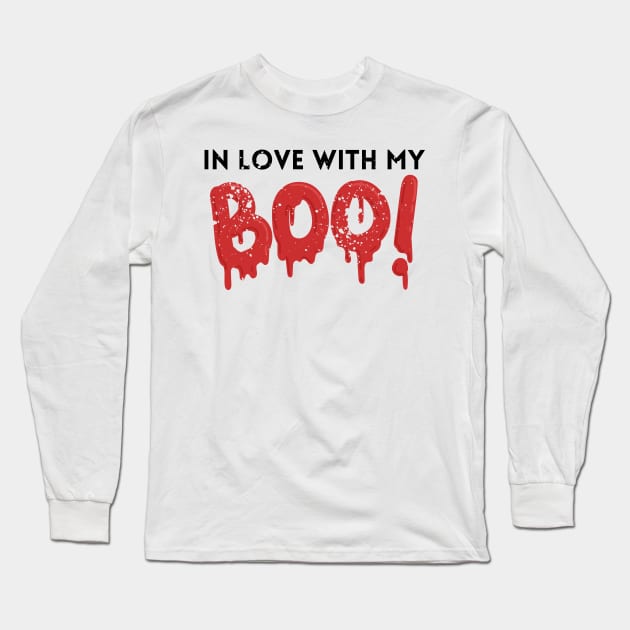 In Love With My Boo Long Sleeve T-Shirt by angieslittleart